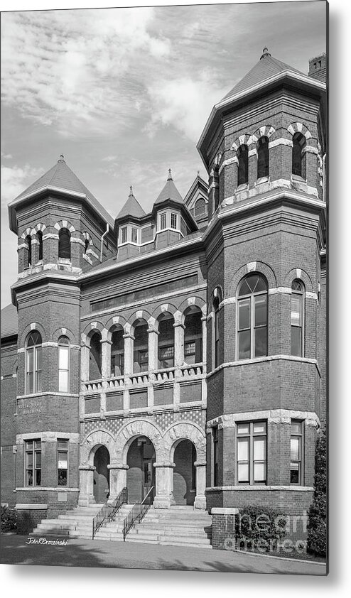 University Of North Carolina Metal Print featuring the photograph UNC Greensboro Foust Building by University Icons