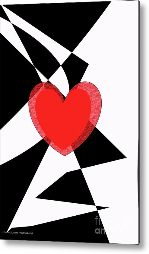 Digital Art Metal Print featuring the digital art United in Love by Dee Jobes Photography