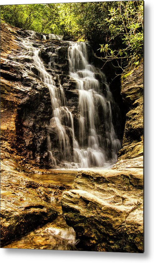Hanging Rock State Park Metal Print featuring the photograph Upper Cascades at Hanging Rock State Park by Bob Decker