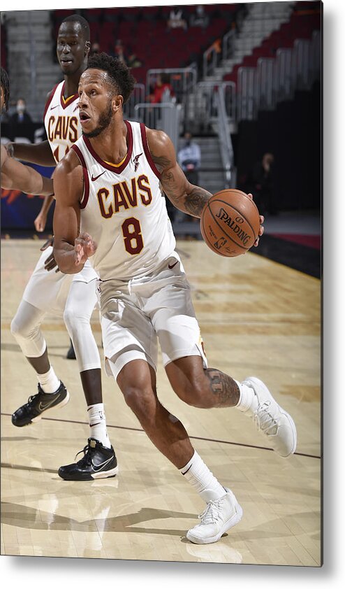 Nba Pro Basketball Metal Print featuring the photograph Utah Jazz v Cleveland Cavaliers by David Liam Kyle