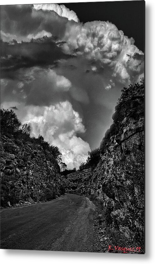 Road Metal Print featuring the photograph Valley Road by Rene Vasquez