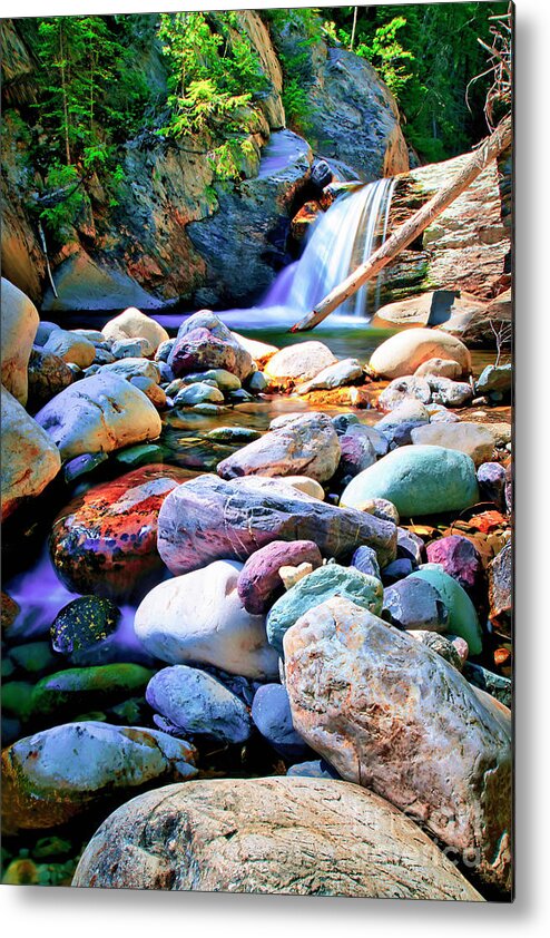Water Metal Print featuring the photograph Van Creek Falls IV by Thomas Nay