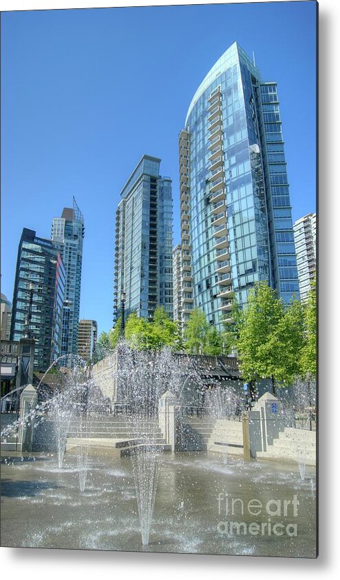 Vancouver Metal Print featuring the photograph Vancouver Cityscape 2 by David Birchall