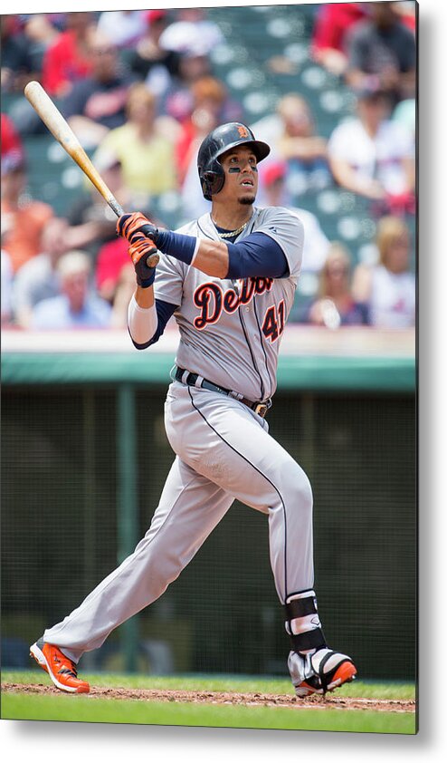 American League Baseball Metal Print featuring the photograph Victor Martinez by Jason Miller