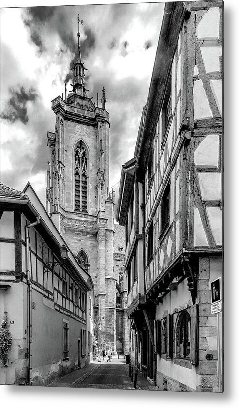 Travel Metal Print featuring the photograph View of Eglise Saint-Martin in Colmar by W Chris Fooshee
