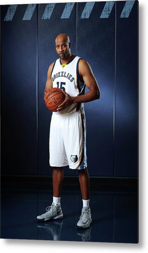 Media Day Metal Print featuring the photograph Vince Carter by Joe Murphy