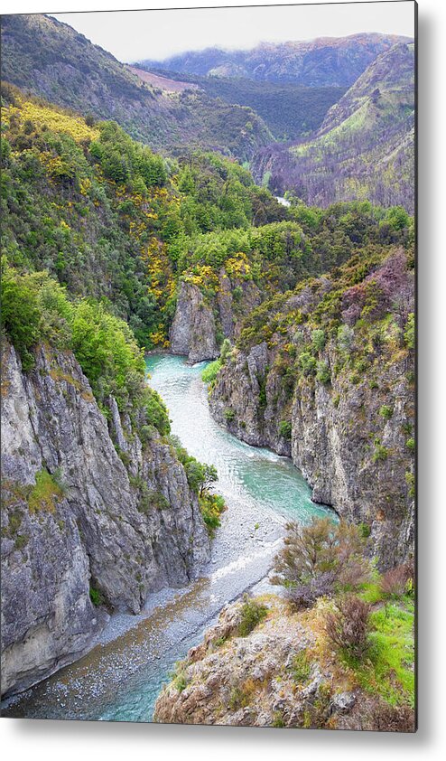 New Zealand Metal Print featuring the photograph Waimakariri Gorge by Cheryl Strahl