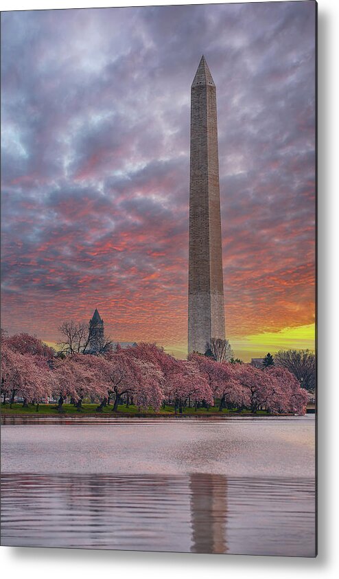 Washington Dc Metal Print featuring the photograph Washington Monument Sunset by Sebastian Musial