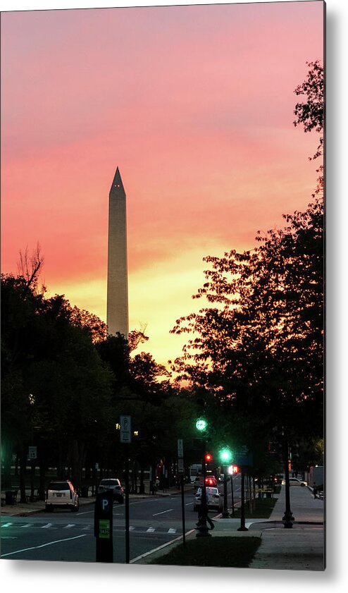 Washington Dc Metal Print featuring the photograph Washington sunset by Robert Miller