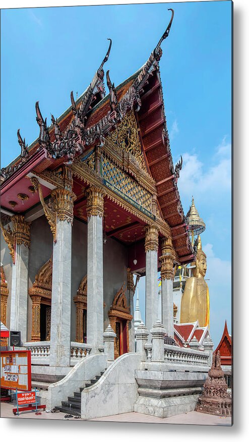 Scenic Metal Print featuring the photograph Wat Intarawihan Phra Ubosot DTHB1277 by Gerry Gantt