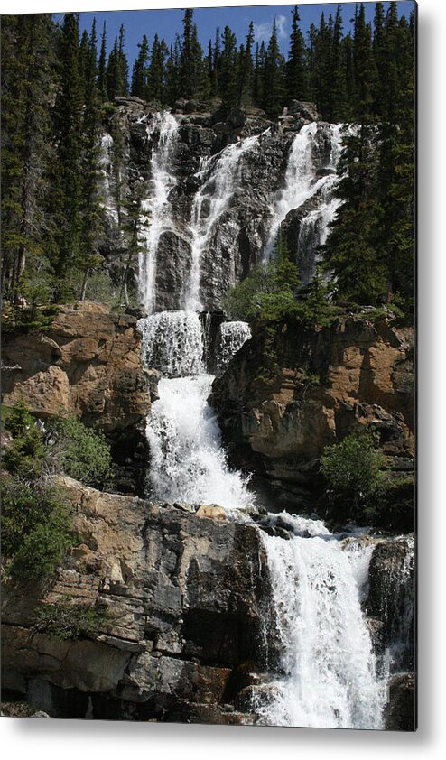 Waterfalls Metal Print featuring the photograph Water Bliss by Mary Mikawoz