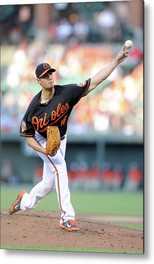 Second Inning Metal Print featuring the photograph Wei-yin Chen by Greg Fiume