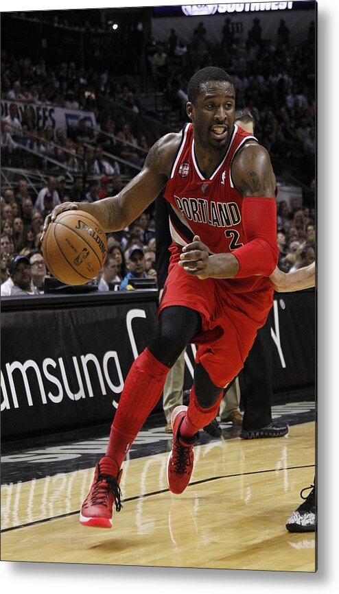 Playoffs Metal Print featuring the photograph Wesley Matthews by Chris Covatta