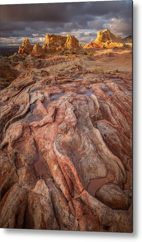 Vermilion Metal Print featuring the photograph White Pocket by Peter Boehringer