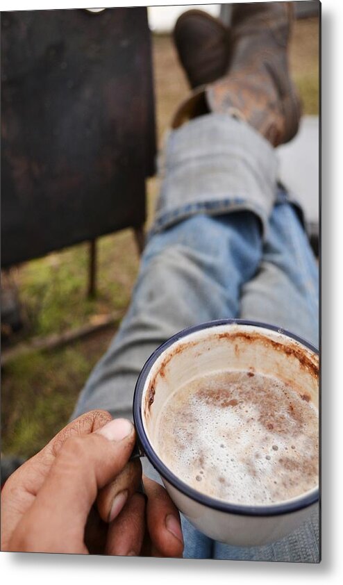 Food Photography Metal Print featuring the photograph Wilderness Latte by Alden White Ballard