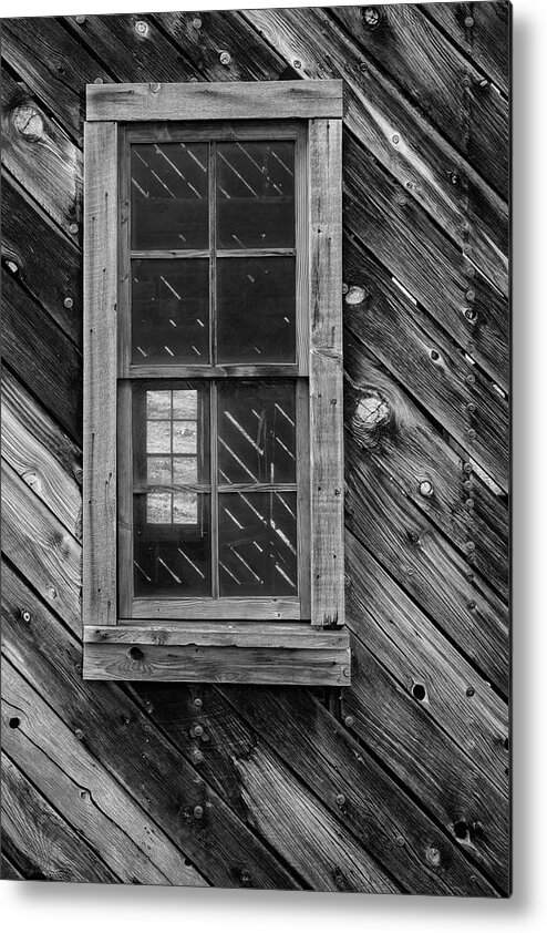 Window Metal Print featuring the photograph Windows With Diagonals by Denise Bush