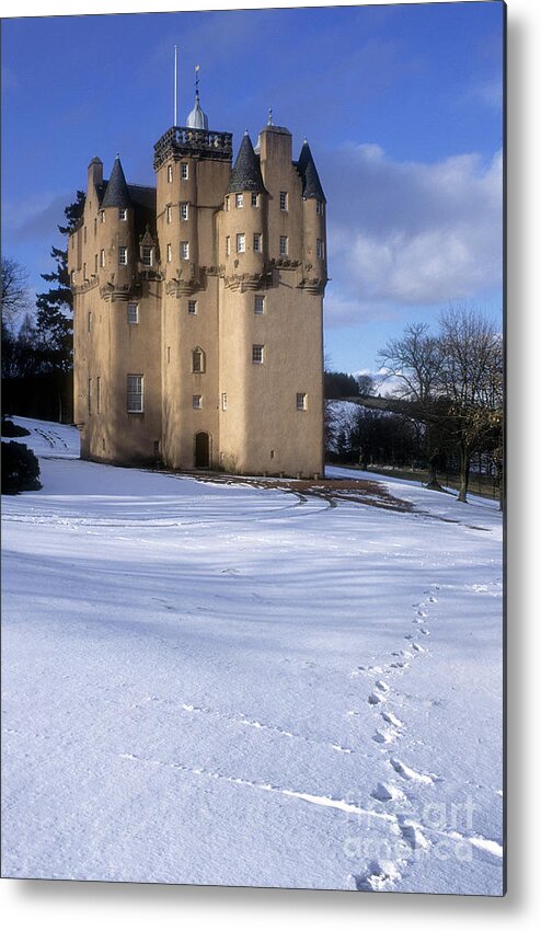 Craigievar Castle Metal Print featuring the photograph Winter at Craigievar Castle - Aberdeenshire - Scotland by Phil Banks