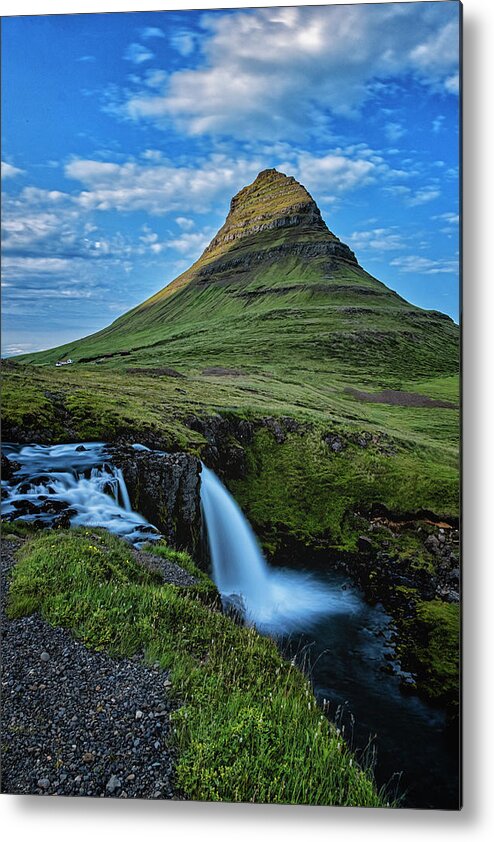 Iceland Metal Print featuring the photograph Witch's Hat Falls by Tom Singleton