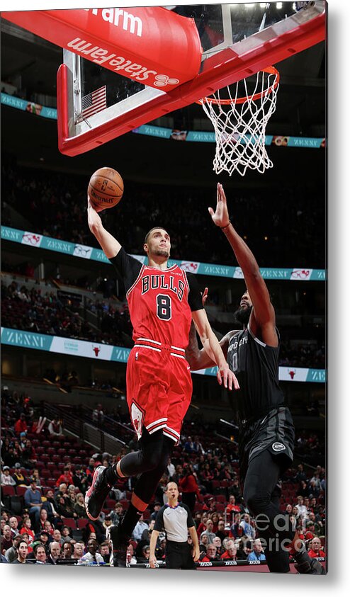 Zach Lavine Metal Print featuring the photograph Zach Lavine by Gary Dineen