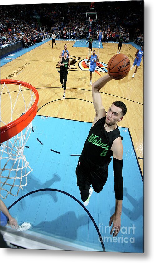 Nba Pro Basketball Metal Print featuring the photograph Zach Lavine by Layne Murdoch