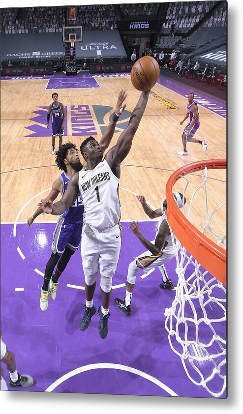 Nba Pro Basketball Metal Print featuring the photograph Zion Williamson by Rocky Widner