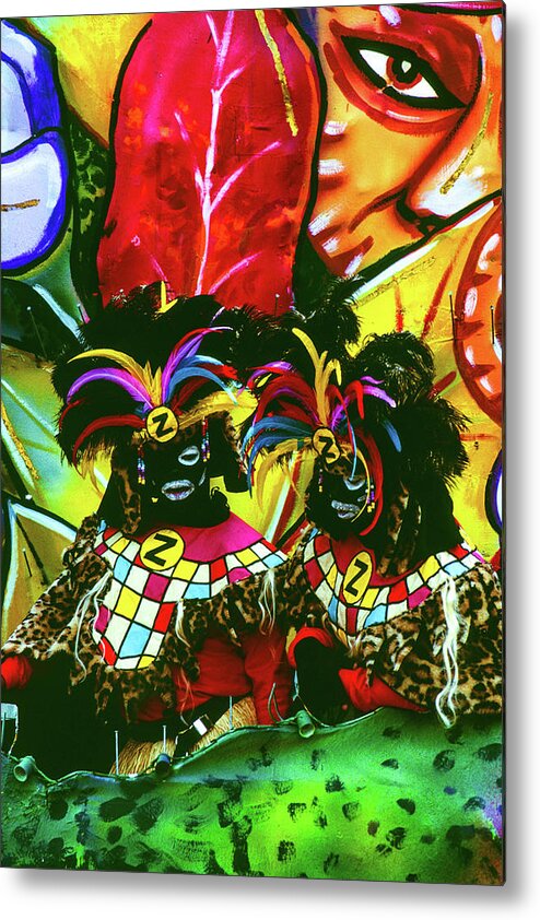 New Orleans Metal Print featuring the photograph Zulu - Mardi Gras Parade, New Orleans by Earth And Spirit