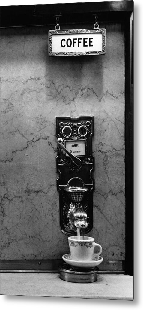 Vending Metal Print featuring the photograph Coffee Machine by Rollie McKenna