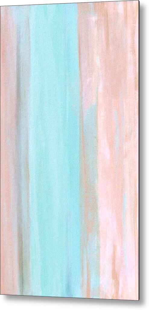 Abstact Metal Print featuring the painting Cool Jade by Stephanie Grant