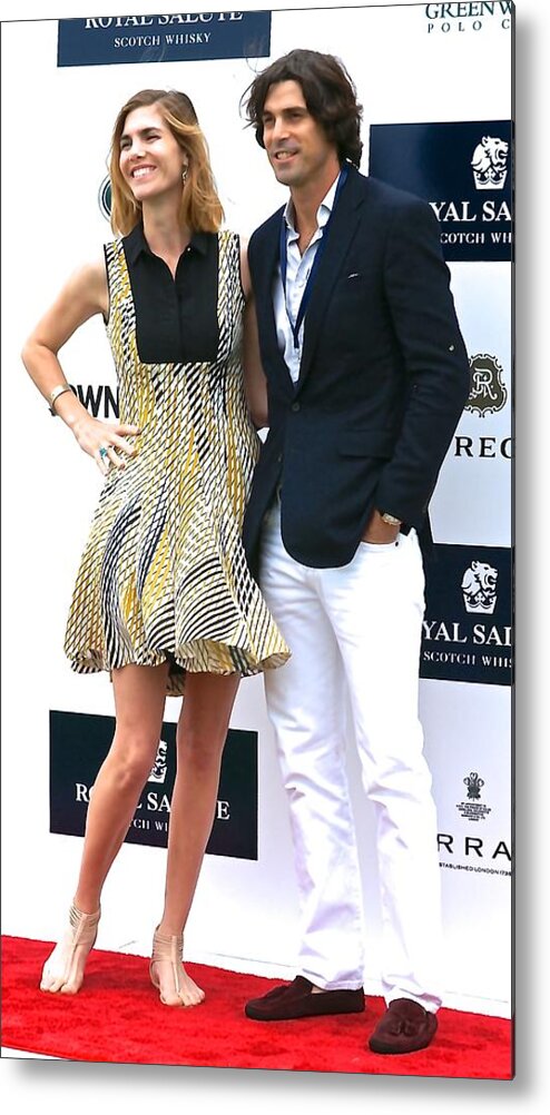 Polo Metal Print featuring the photograph Delfina Blaquier and Nacho Figueras by Russ Considine