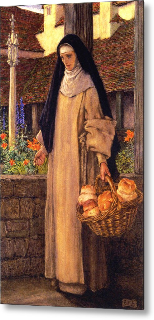 Eleanor Fortescue Brickdale Metal Print featuring the digital art Guinevere by Eleanor Fortescue Brickdale