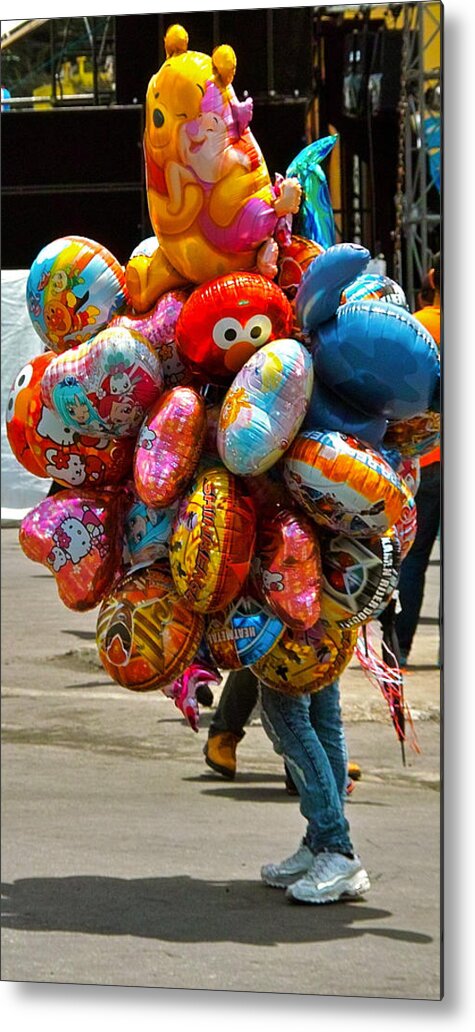 Balloon Metal Print featuring the photograph The Balloon Lady by Jocelyn Kahawai