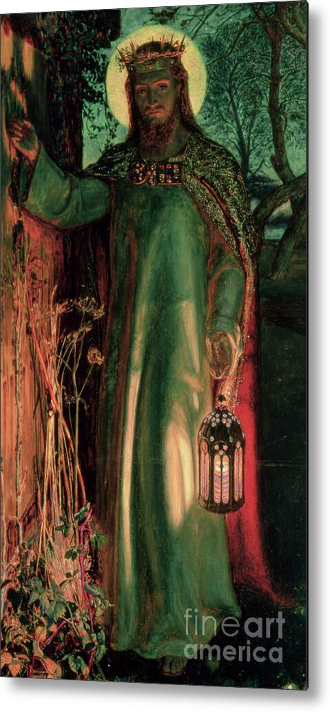 Jesus Metal Print featuring the painting The Light of the World by William Holman Hunt