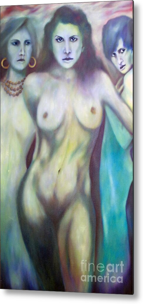 Sirens Prints Metal Print featuring the painting Sirens by Roger Williamson