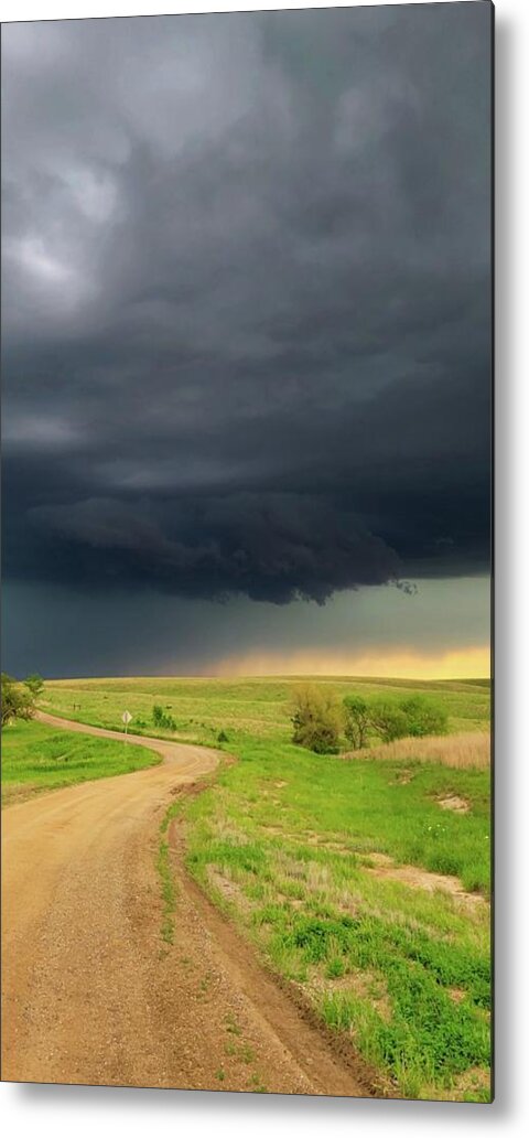 Storm Metal Print featuring the photograph Storm Near Ellsworth, Kansas 5/26/21 by Ally White