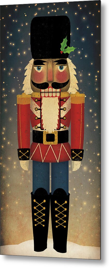 Christmas Metal Print featuring the painting Nutcracker #2 by Ryan Fowler