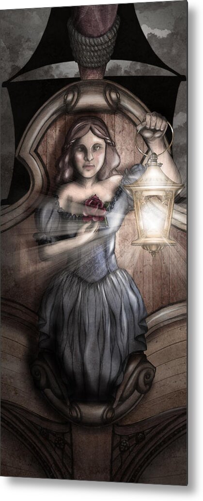 Bow Maiden Metal Print featuring the digital art Bow Maiden by April Moen