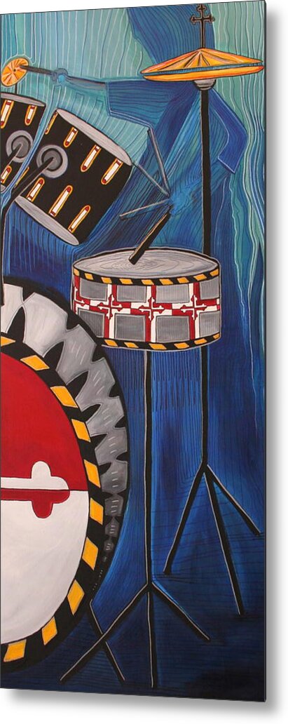 Maryland Metal Print featuring the painting Maryland Drums by Kate Fortin