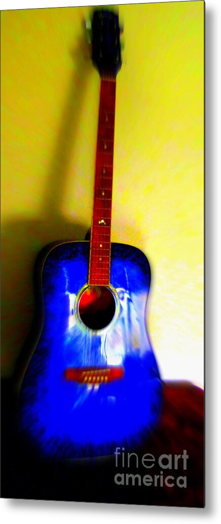 Six Strings Guitar Metal Print featuring the photograph My six strings by Roberto Gagliardi