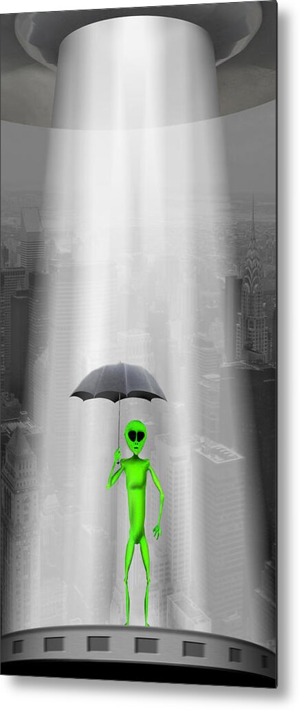 Surrealism Metal Print featuring the photograph No Intelligent Life Here by Mike McGlothlen