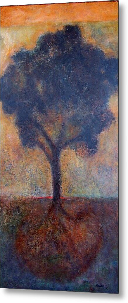 Spirituality Metal Print featuring the painting Tree of Life by Jean Rodak