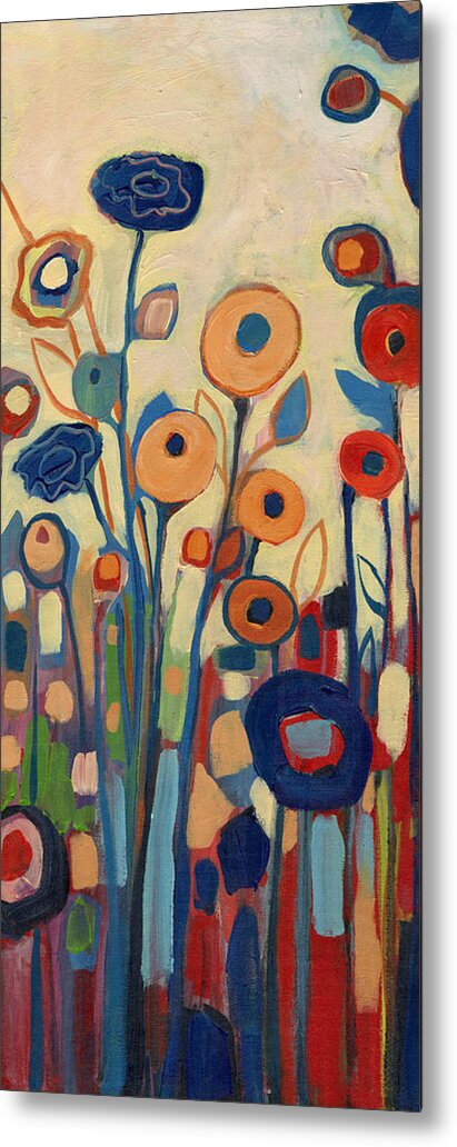  Metal Print featuring the painting Meet Me in My Garden Dreams Part B by Jennifer Lommers