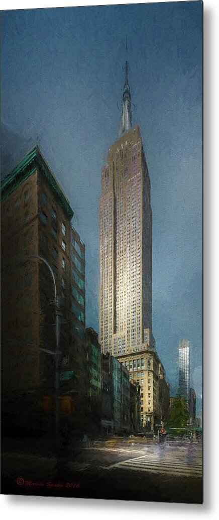 Manhattan Metal Print featuring the photograph The Empire State by Marvin Spates