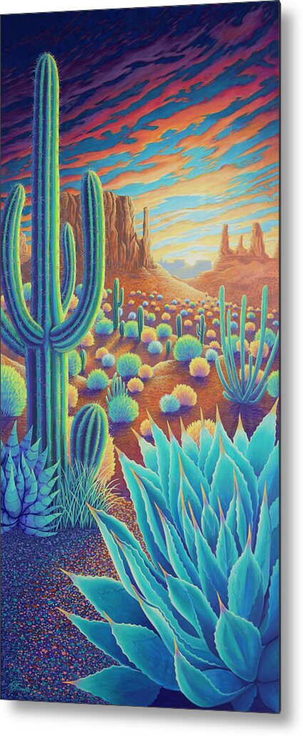Southwest Metal Print featuring the painting Door To The Southwest by Tish Wynne