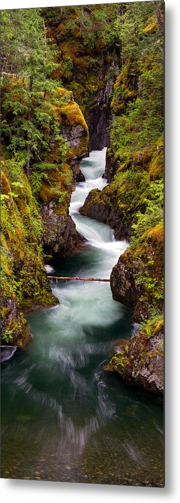 British Columbia Metal Print featuring the photograph Little Qualicum River Canyon by Michael Russell
