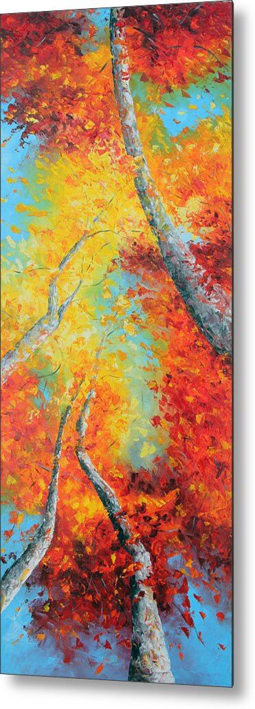 Tree Metal Print featuring the painting Love That Conquers by Meaghan Troup