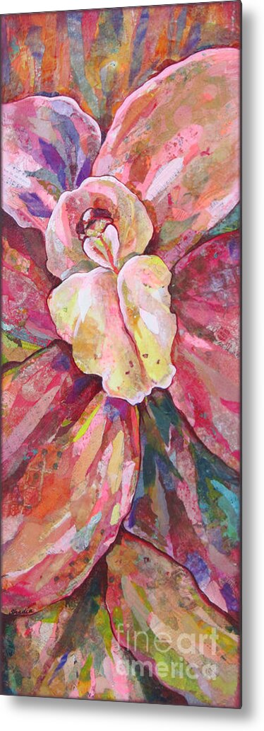 Orchid Metal Print featuring the painting The Orchid by Shadia Derbyshire