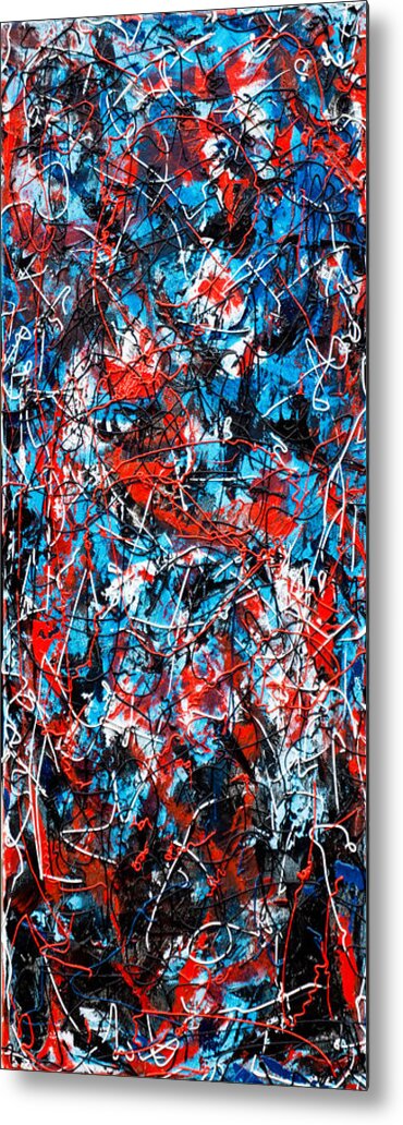 String Theory Metal Print featuring the painting String Theory Number 9 by Joe Michelli