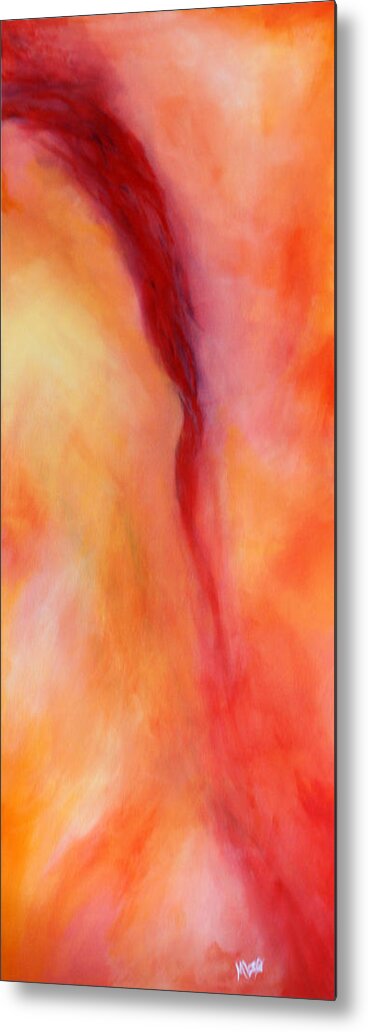 Abstract Metal Print featuring the painting Tempest by Michelle Joseph-Long