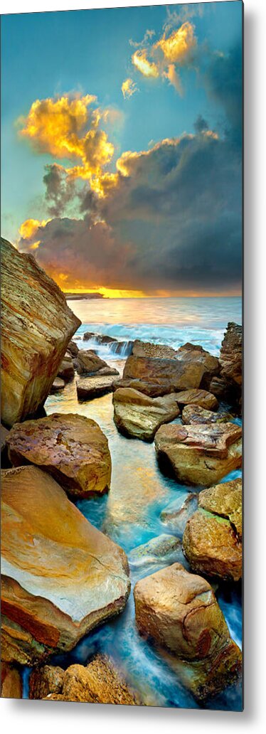 Landscape Metal Print featuring the photograph Fire In The Sky by Az Jackson