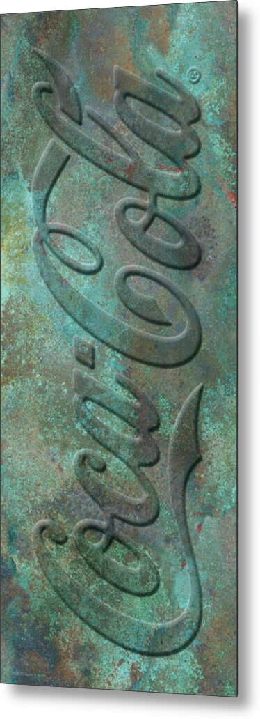 Coca Cola Metal Print featuring the digital art Old Coca Cola Sign by WB Johnston